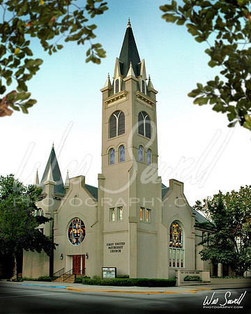 1 U Methodist Church with trees